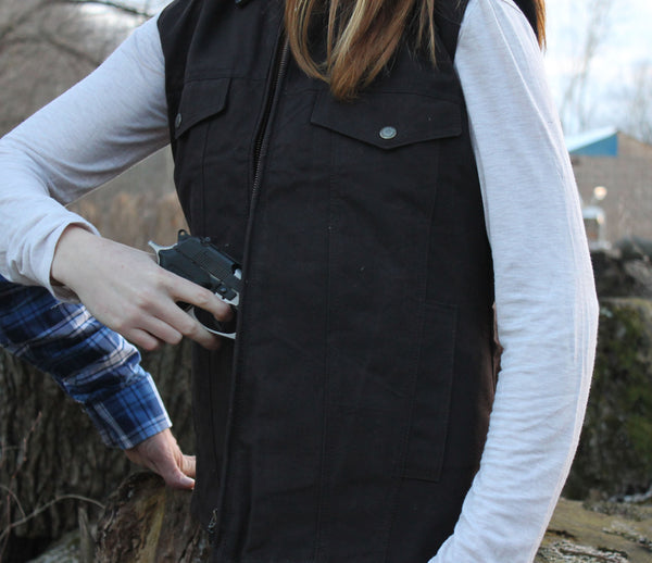 Oilskin Conceal Carry Vest